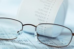Brille mit Kassenzettel