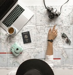 Urlaub Reise Karte Sabbatical Route
